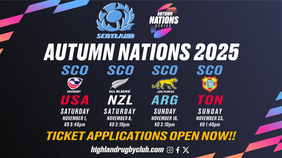 Autumn Nations 2025 Tickets Applications Open Now!