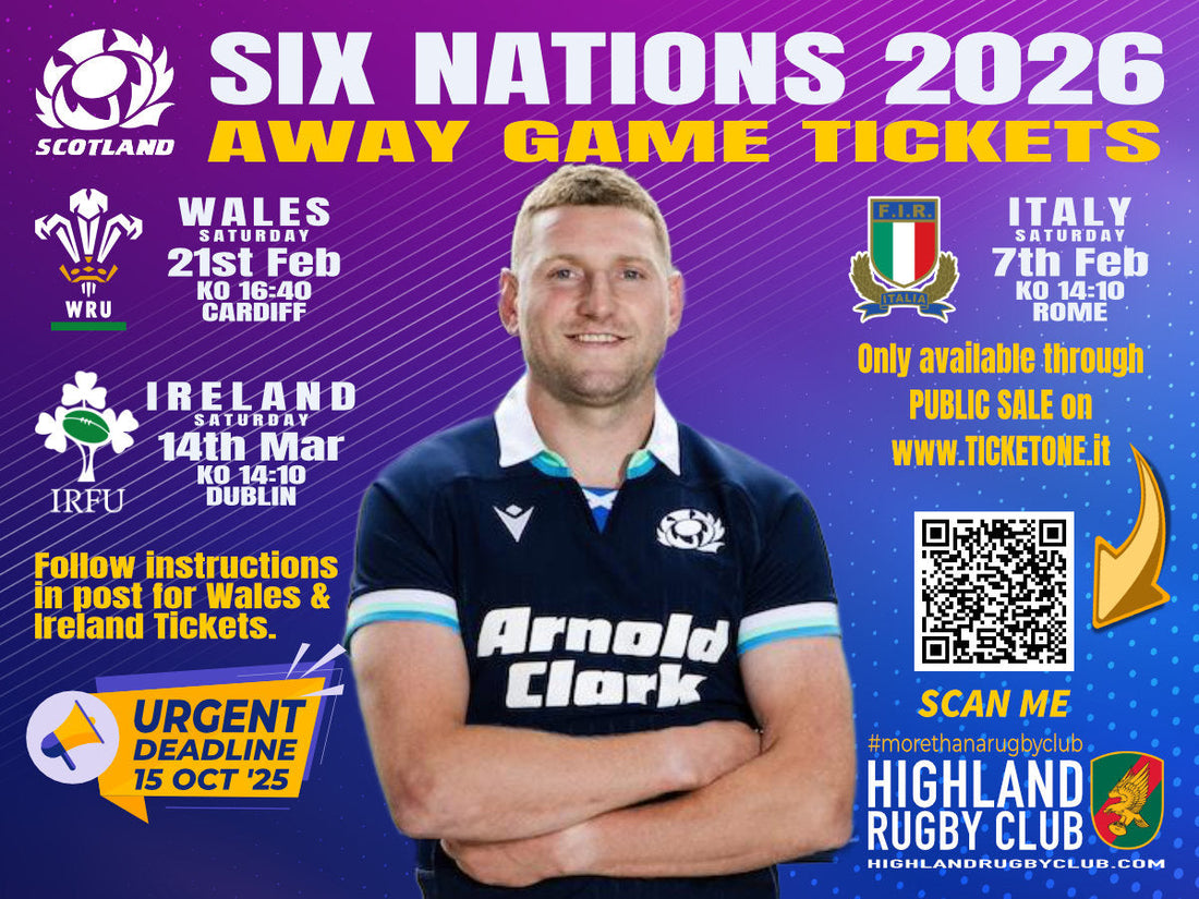 6 Nations 2026 : Away Game Match Ticket Arrangements