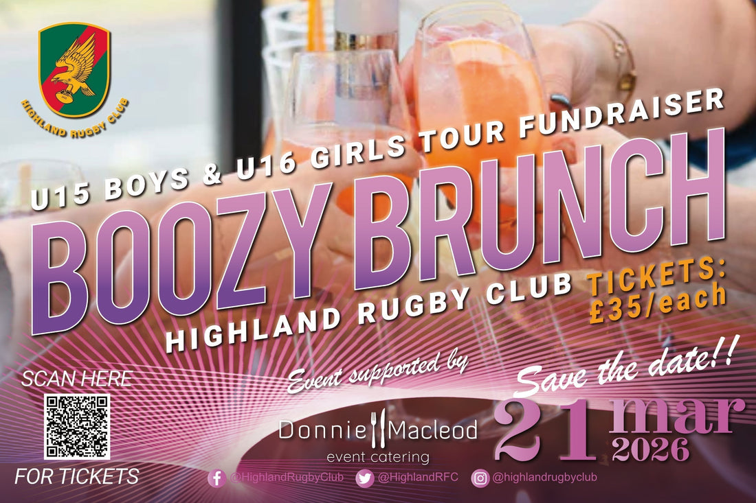 Youth Rugby Fundraiser:  Boozy Brunch – Saturday 21st March 2026