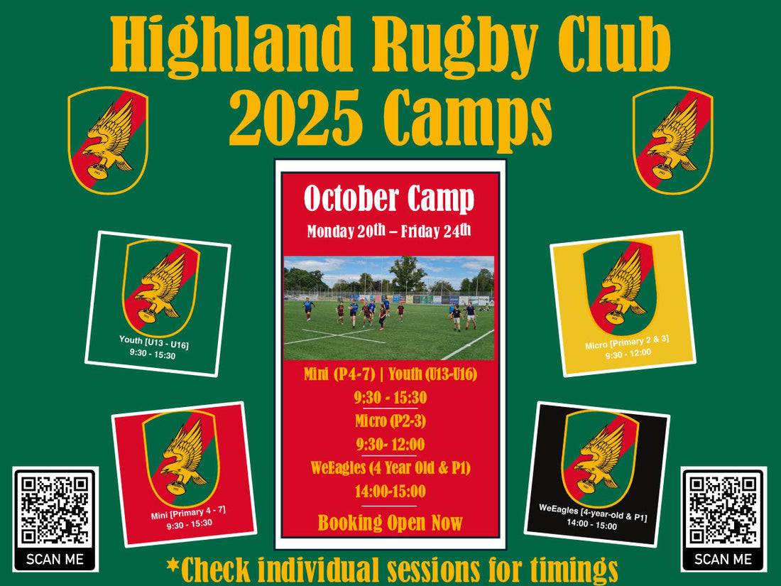 Highland Rugby Club : October Camp 2025 Booking Open!